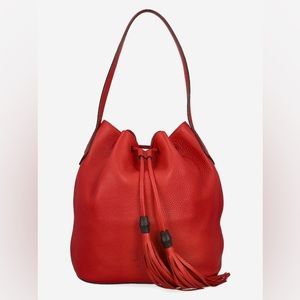 Gucci Lady Tassel Bucket Leather Shoulder Bag